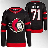 Men's Ottawa Senators #71 Ridly Greig Black Premier Breakaway Stitched Jersey,baseball caps,new era cap wholesale,wholesale hats